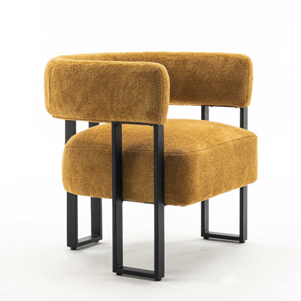 Orren Ellis Upholstered Dining Chairs Modern Wingback Arm Chairs With